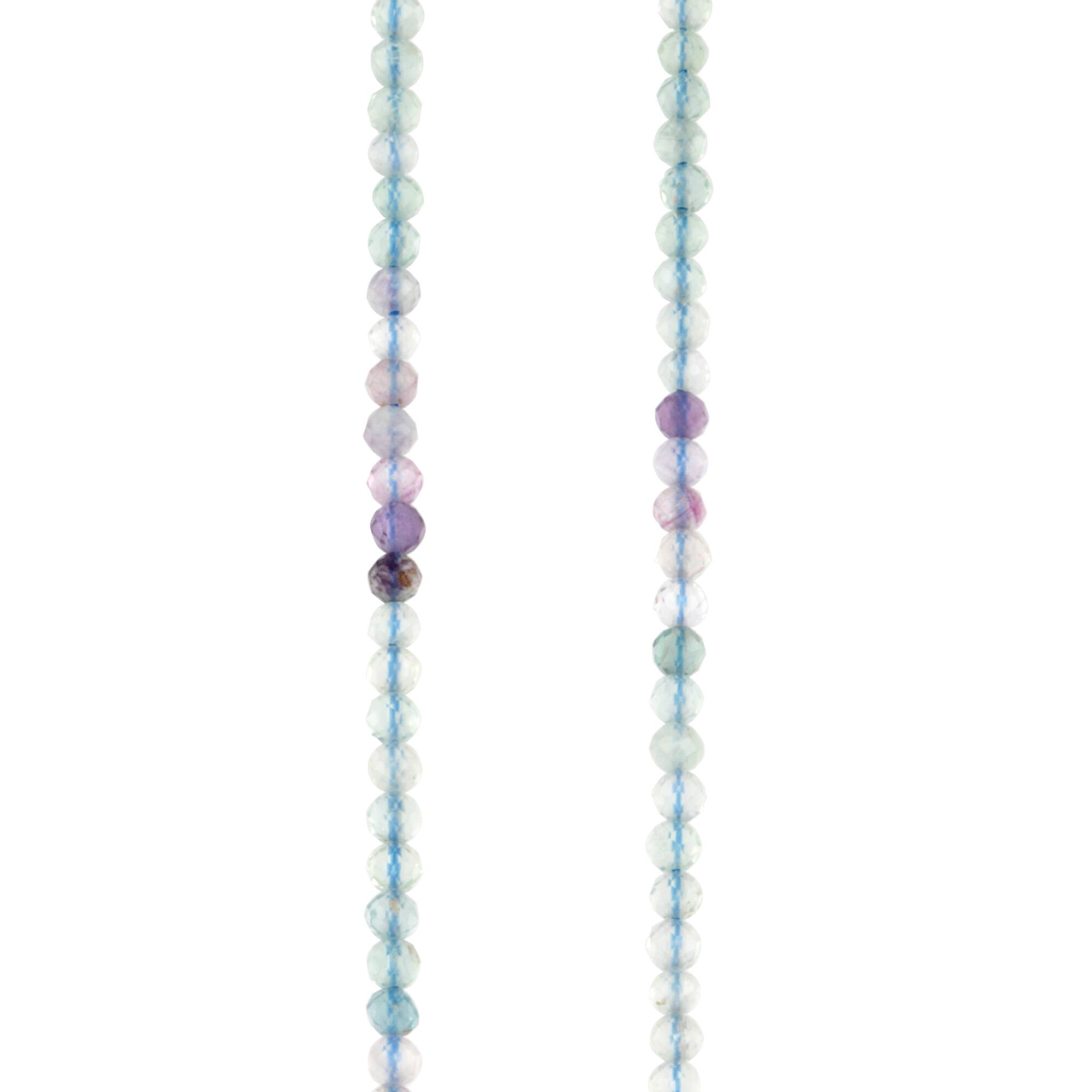 Mix Ombre Fluorite Faceted Round Beads, 2.5mm by Bead Landing™